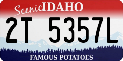 ID license plate 2T5357L