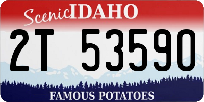 ID license plate 2T5359O