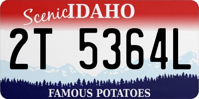 ID license plate 2T5364L