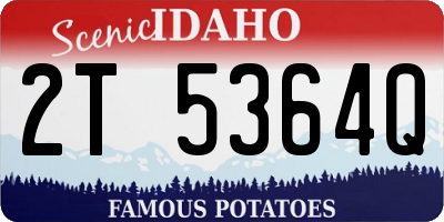 ID license plate 2T5364Q