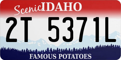 ID license plate 2T5371L