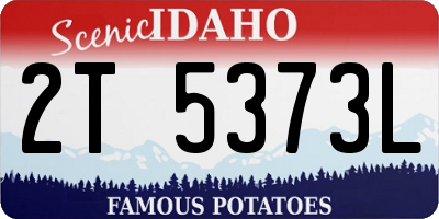 ID license plate 2T5373L