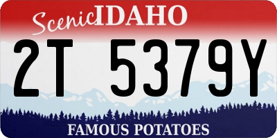 ID license plate 2T5379Y