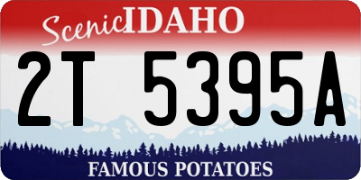 ID license plate 2T5395A