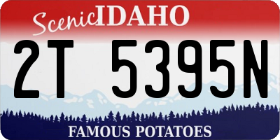 ID license plate 2T5395N