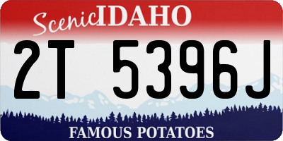 ID license plate 2T5396J