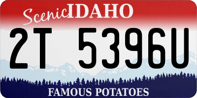 ID license plate 2T5396U