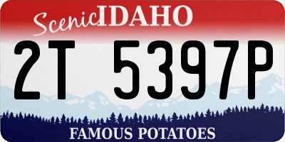 ID license plate 2T5397P