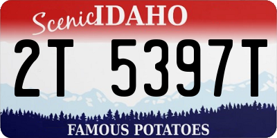 ID license plate 2T5397T