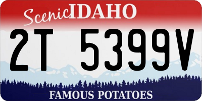 ID license plate 2T5399V