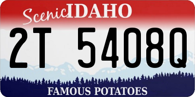 ID license plate 2T5408Q