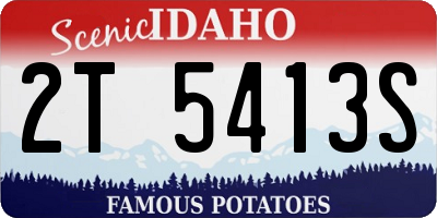 ID license plate 2T5413S