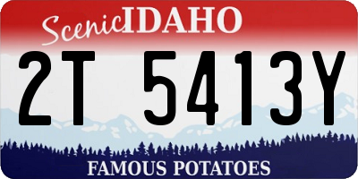 ID license plate 2T5413Y