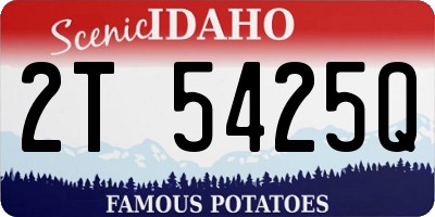 ID license plate 2T5425Q