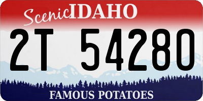 ID license plate 2T5428O