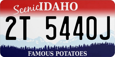 ID license plate 2T5440J