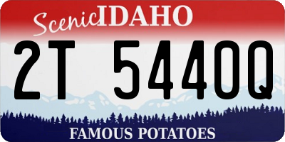 ID license plate 2T5440Q