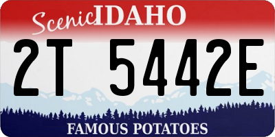 ID license plate 2T5442E