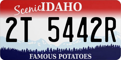 ID license plate 2T5442R