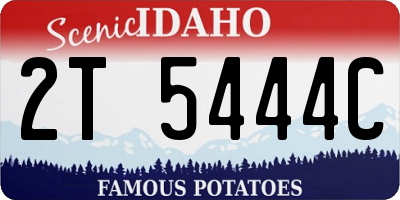 ID license plate 2T5444C