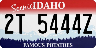 ID license plate 2T5444Z