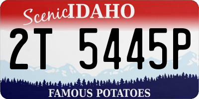 ID license plate 2T5445P