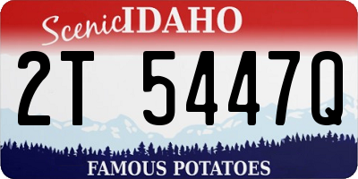ID license plate 2T5447Q
