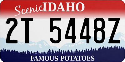 ID license plate 2T5448Z