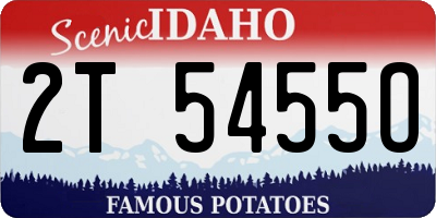 ID license plate 2T5455O