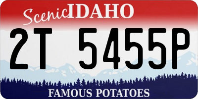 ID license plate 2T5455P