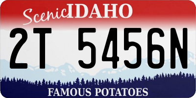 ID license plate 2T5456N