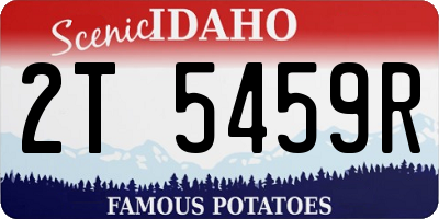 ID license plate 2T5459R