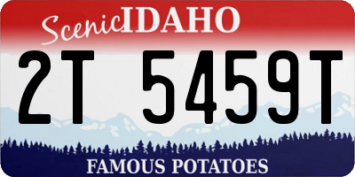 ID license plate 2T5459T