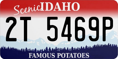 ID license plate 2T5469P