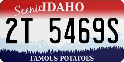 ID license plate 2T5469S