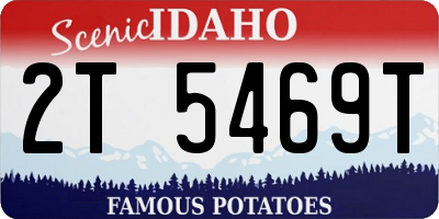 ID license plate 2T5469T