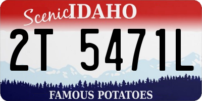 ID license plate 2T5471L