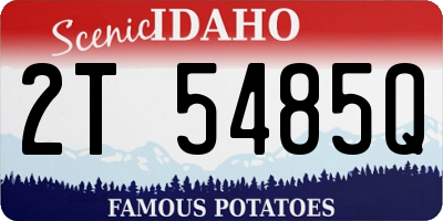 ID license plate 2T5485Q
