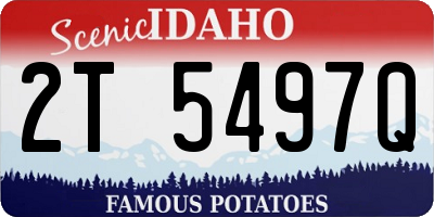 ID license plate 2T5497Q
