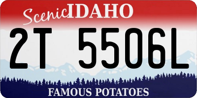 ID license plate 2T5506L