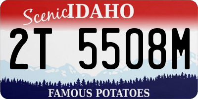 ID license plate 2T5508M