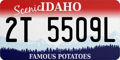 ID license plate 2T5509L