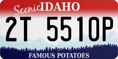 ID license plate 2T5510P