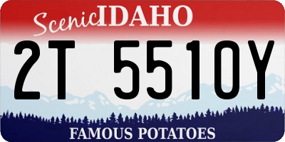 ID license plate 2T5510Y