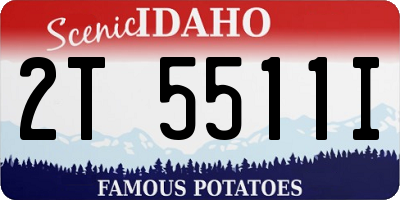ID license plate 2T5511I