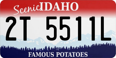 ID license plate 2T5511L