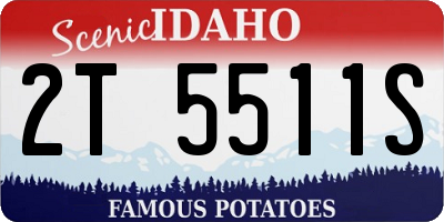 ID license plate 2T5511S