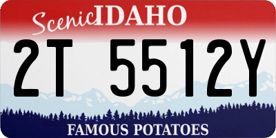 ID license plate 2T5512Y