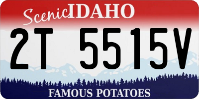 ID license plate 2T5515V