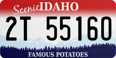 ID license plate 2T5516O